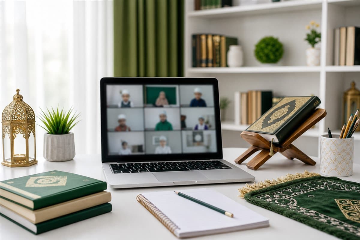 Online Quran learning setup for children